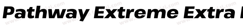 Pathway Extreme Extra Bold Condense字体转换